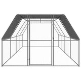 VidaXL Hühnerstall 3x8x2 m aus verzinktem Stahl