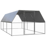 VidaXL Hühnerstall 3x6x2 m aus verzinktem Stahl