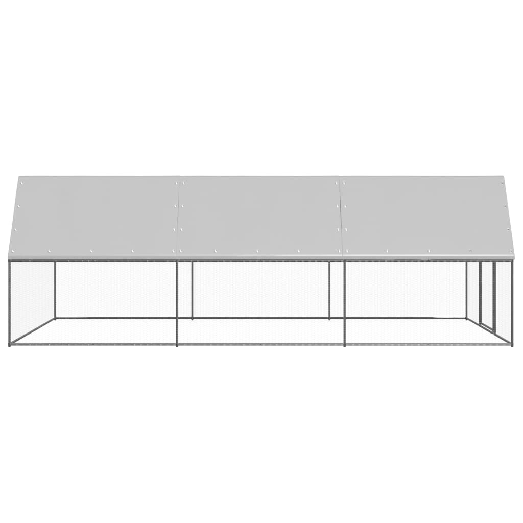 VidaXL Hühnerstall 3x6x2 m aus verzinktem Stahl