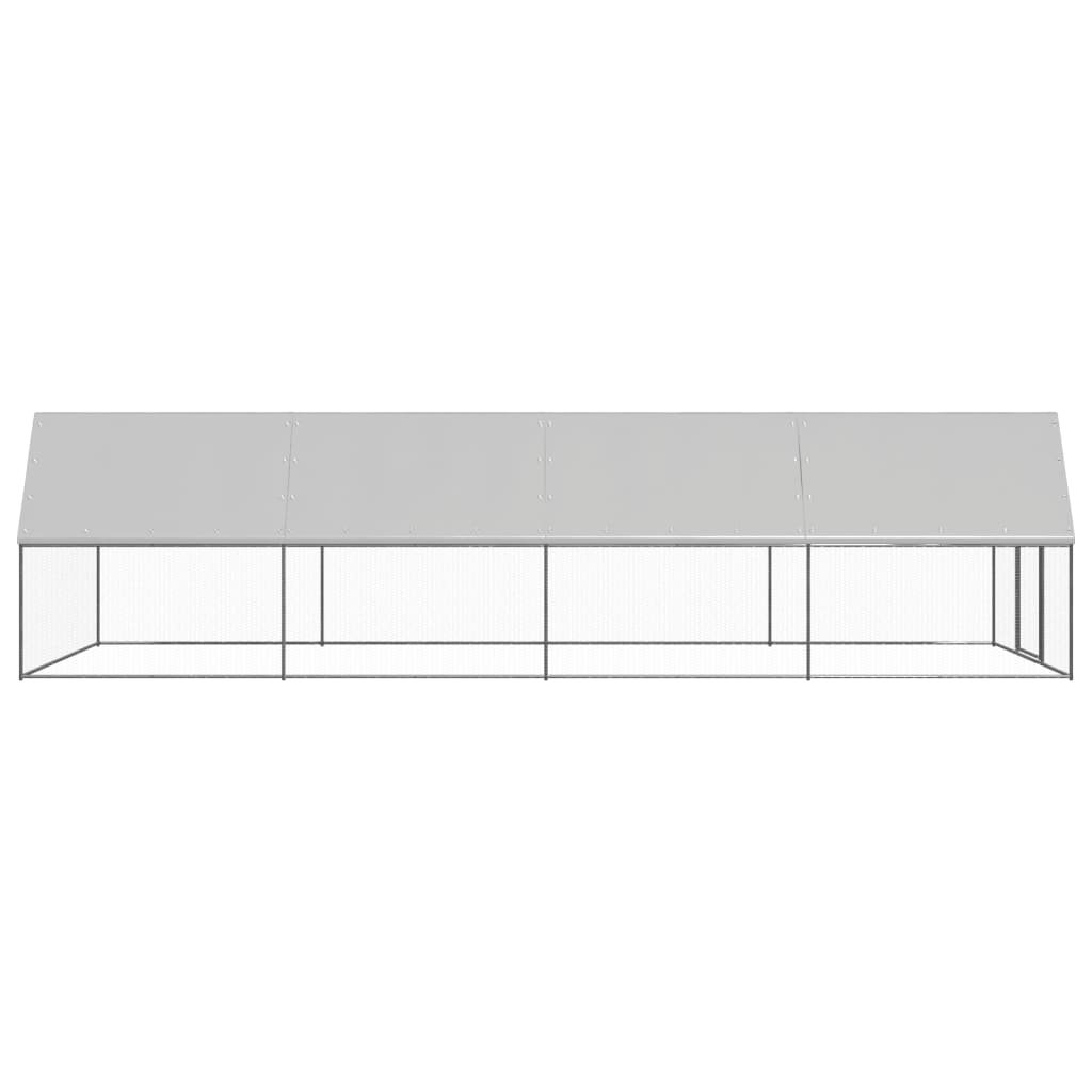 VidaXL Hühnerstall 3x8x2 m aus verzinktem Stahl