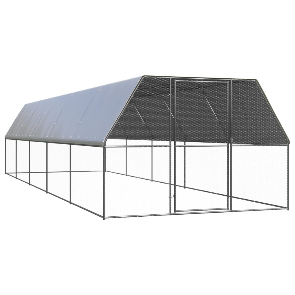 VidaXL Hühnerstall 3x10x2 m aus verzinktem Stahl