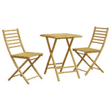 Vidaxl 3-delige bistroset bamboe
