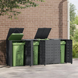 VidaXL Containeraufbewahrung 4 Container 276x79x117 cm Stahl Anthrazit