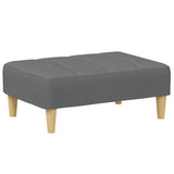 Vidaxl voetenbank 77x55x31 cm stof donkergrijs