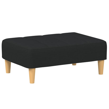 Vidaxl voetenbank 77x55x31 cm stof zwart