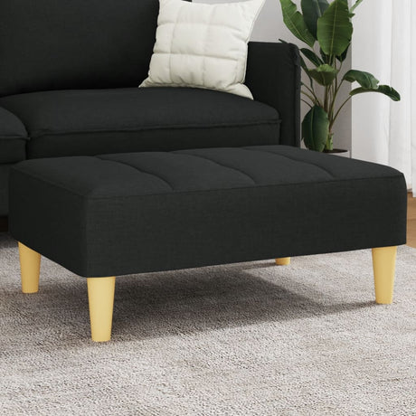 Vidaxl voetenbank 77x55x31 cm stof zwart