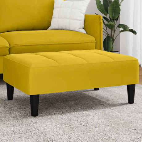 Vidaxl voetenbank 77x55x31 cm fluweel geel