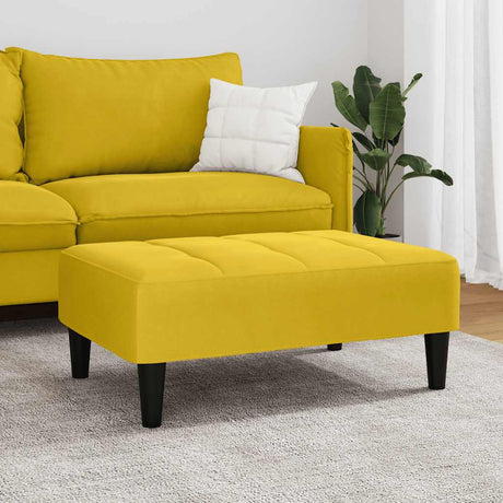 Vidaxl voetenbank 77x55x31 cm fluweel geel