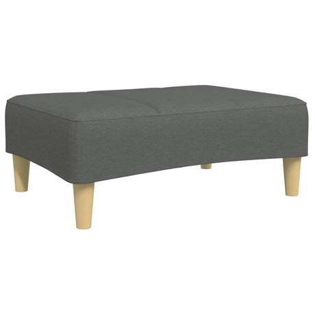 Vidaxl voetenbank 77x55x31 cm stof donkergrijs