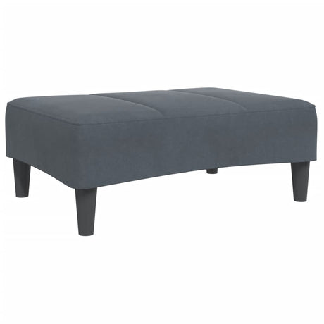 Vidaxl voetenbank 77x55x31 cm fluweel donkergrijs