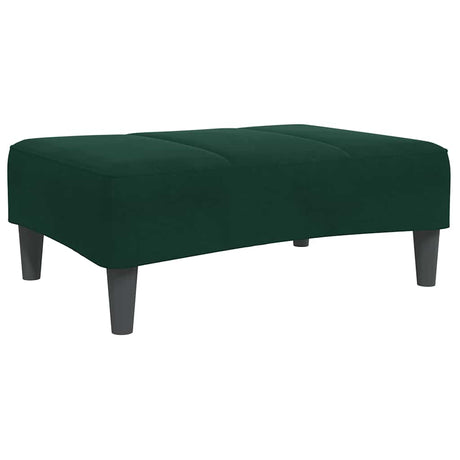 Vidaxl voetenbank 77x55x31 cm fluweel donkergroen