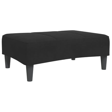 Vidaxl voetenbank 77x55x31 cm fluweel zwart