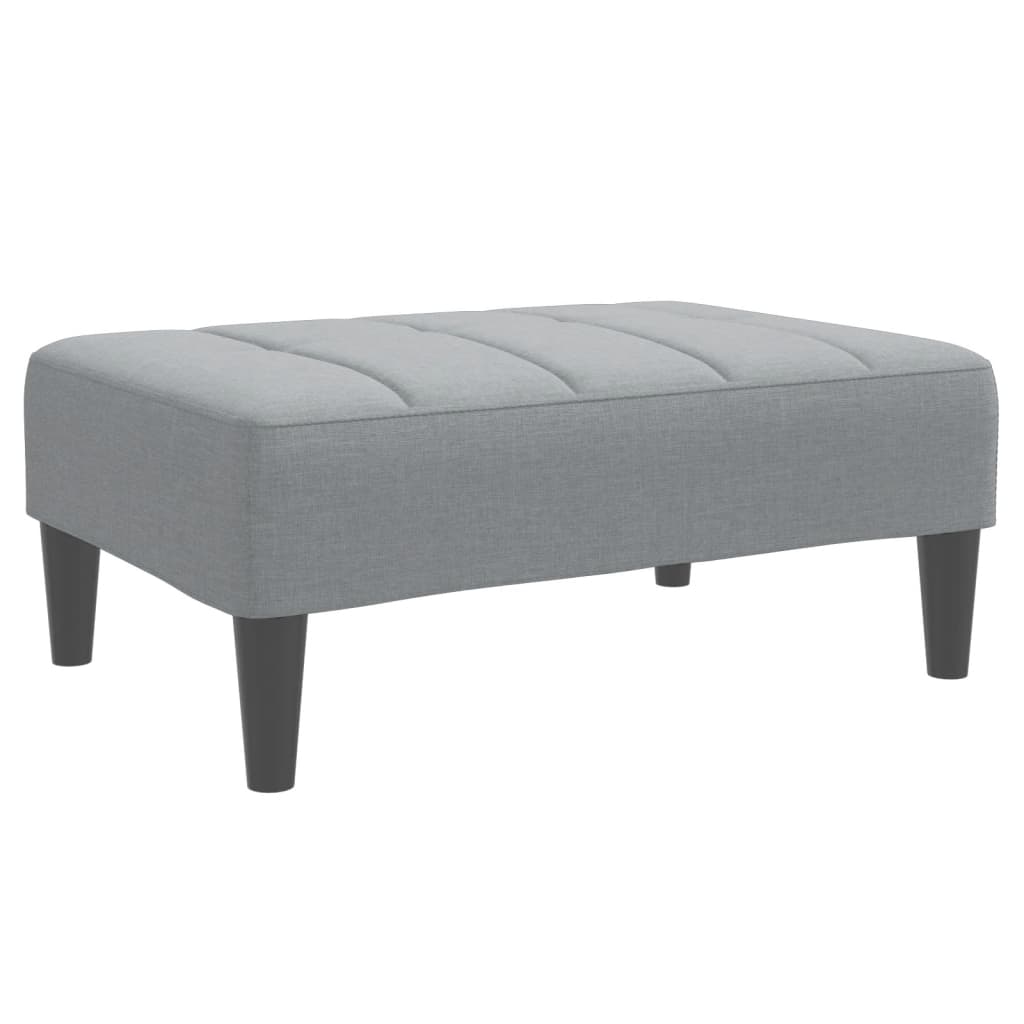 Vidaxl voetenbank 77x55x31 cm stof lichtgrijs