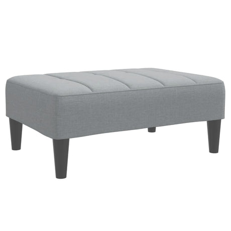Vidaxl voetenbank 77x55x31 cm stof lichtgrijs