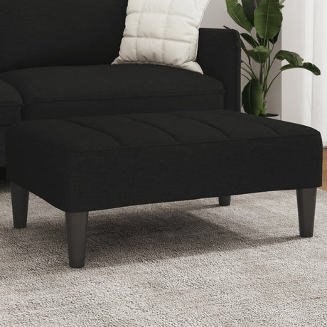 Vidaxl voetenbank 77x55x31 cm stof zwart