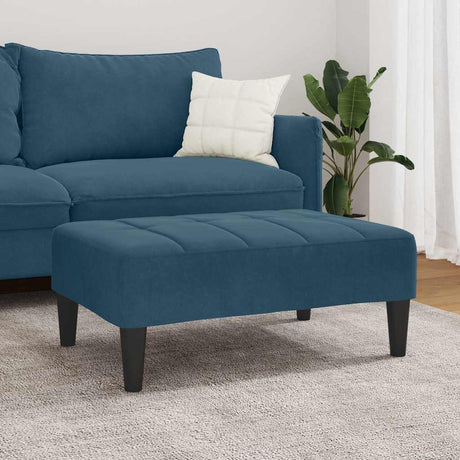 Vidaxl voetenbank 77x55x31 cm fluweel blauw