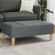 Vidaxl voetenbank 77x55x31 cm stof donkergrijs