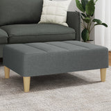 Vidaxl voetenbank 77x55x31 cm stof donkergrijs
