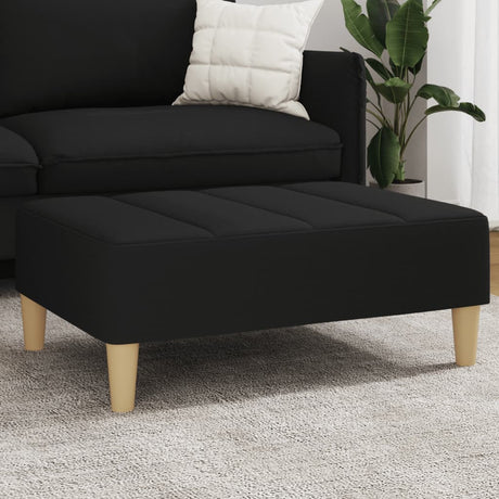Vidaxl voetenbank 77x55x31 cm stof zwart