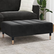 Vidaxl voetenbank 77x55x31 cm fluweel zwart