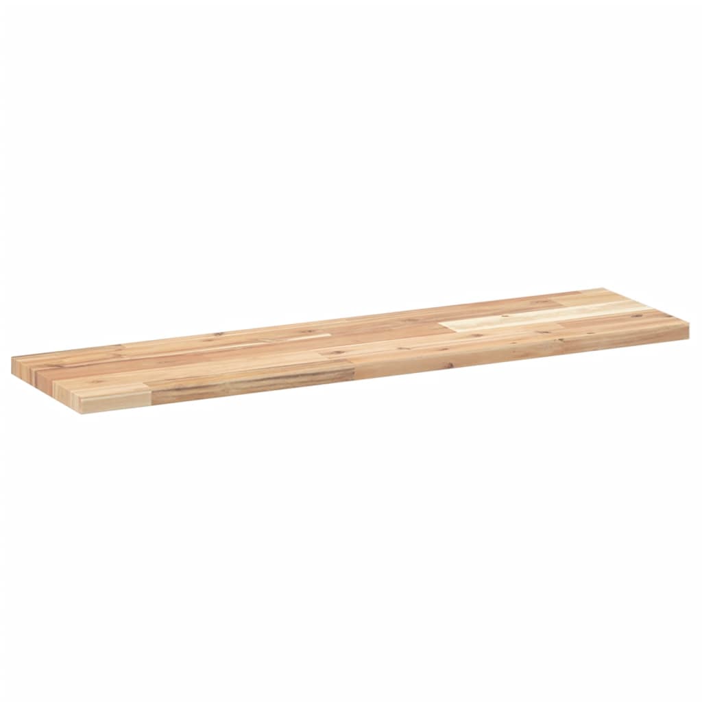 Vidaxl wandschap zwevend 100x20x2 cm onbehandeld massief acaciahout