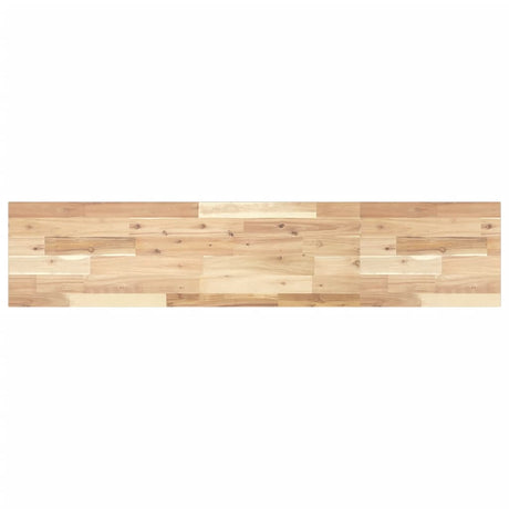 Vidaxl wandschap zwevend 120x30x2 cm onbehandeld massief acaciahout
