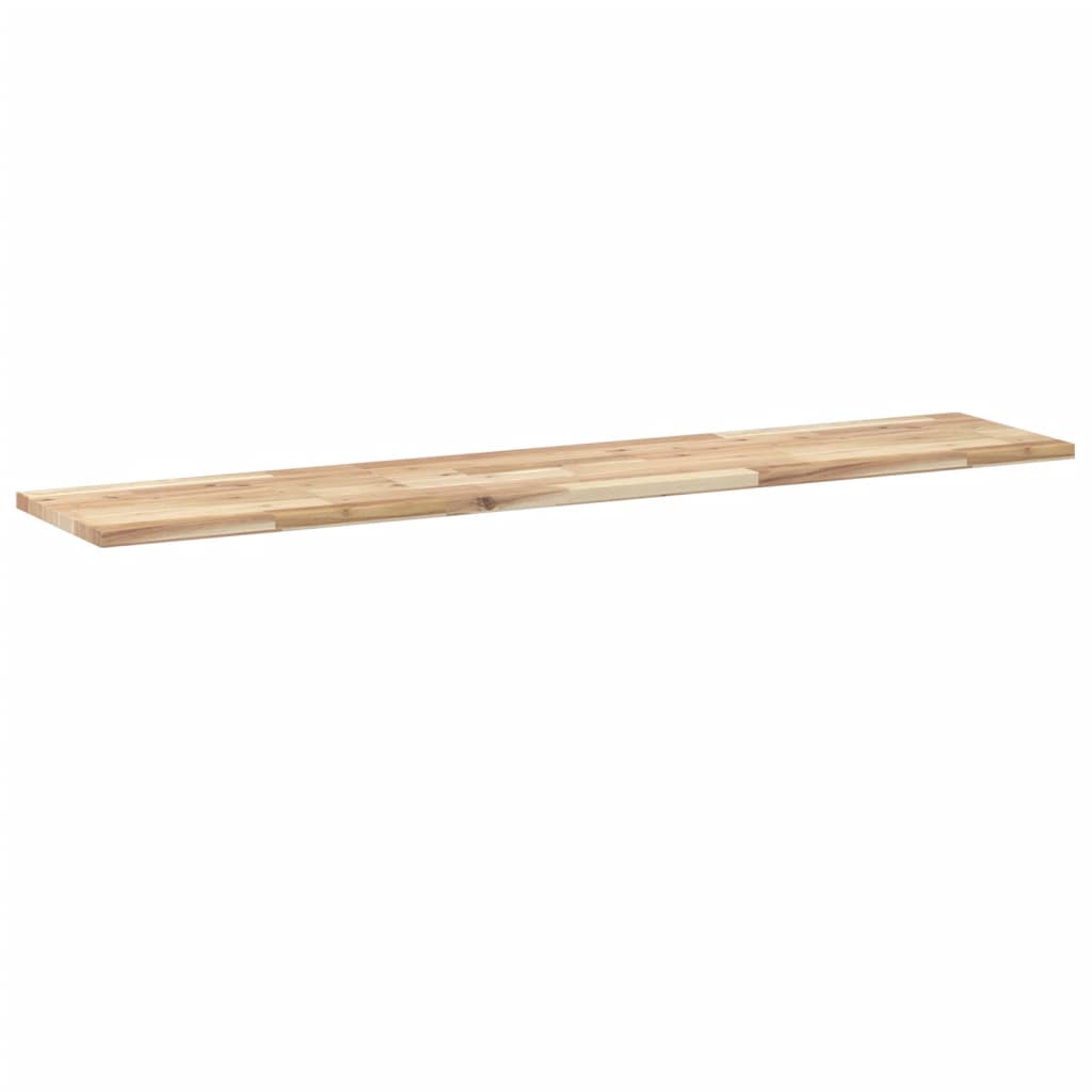 Vidaxl wandschap zwevend 120x30x2 cm onbehandeld massief acaciahout