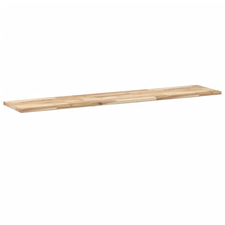 Vidaxl wandschap zwevend 120x30x2 cm onbehandeld massief acaciahout