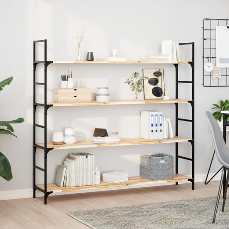 Vidaxl wandschappen 4 st zwevend 160x30x2 cm onbehandeld acaciahout
