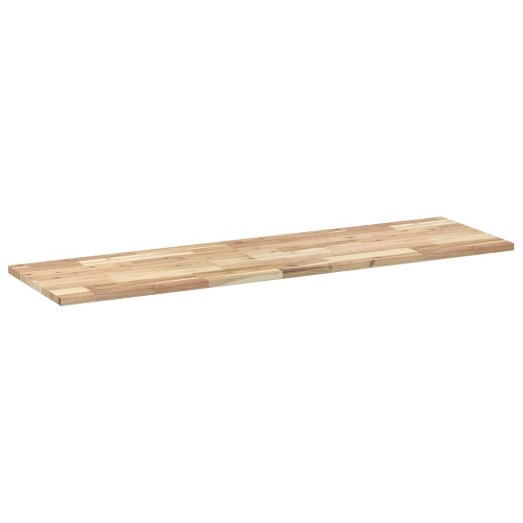 Vidaxl wandschappen 2 st zwevend 120x40x2 cm onbehandeld acaciahout