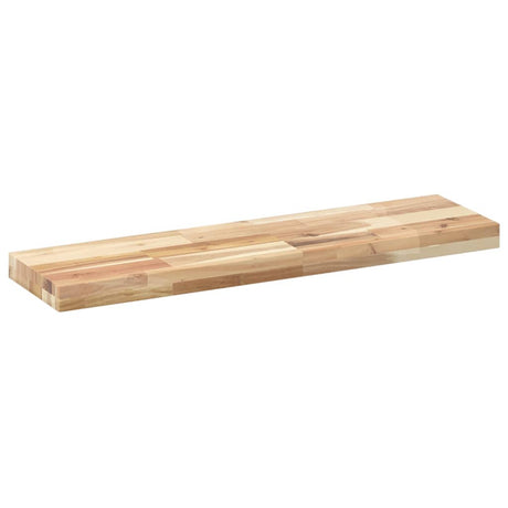 Vidaxl wandschappen 3 st zwevend 100x20x4 cm onbehandeld acaciahout