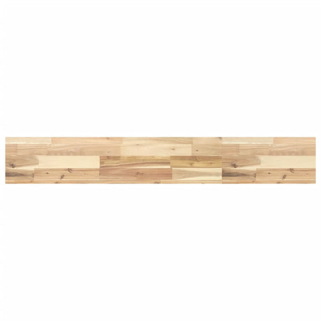 Vidaxl wandschap zwevend 140x20x4 cm onbehandeld massief acaciahout
