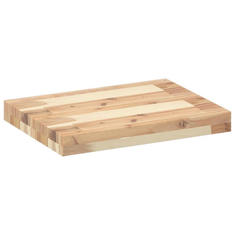 Vidaxl wandschappen 2 st zwevend 60x30x4 cm onbehandeld acaciahout