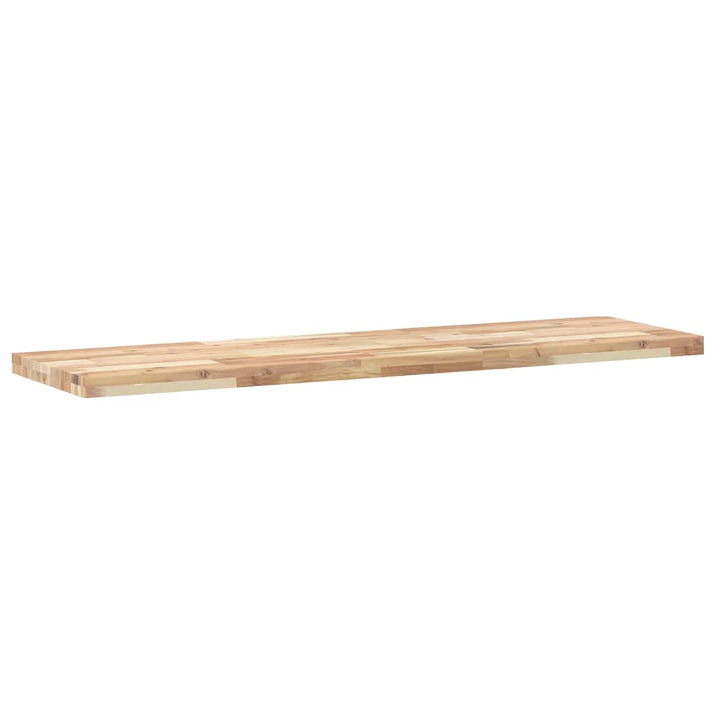 Vidaxl wandschap zwevend 140x40x4 cm onbehandeld massief acaciahout