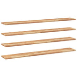 Vidaxl wandschappen 4 st zwevend olieafwerking 120x20x2 cm acaciahout