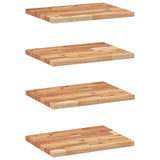 Vidaxl wandschappen 4 st zwevend olieafwerking 60x30x2 cm acaciahout