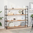 Vidaxl wandschappen 2 st zwevend olieafwerking 140x30x2 cm acaciahout