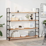 Vidaxl wandschappen 2 st zwevend olieafwerking 160x30x2 cm acaciahout
