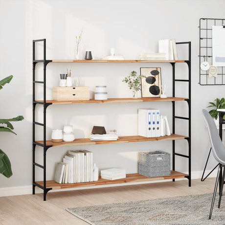 Vidaxl wandschappen 3 st zwevend olieafwerking 160x30x2 cm acaciahout