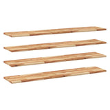 Vidaxl wandschappen 4 st zwevend olieafwerking 160x30x2 cm acaciahout