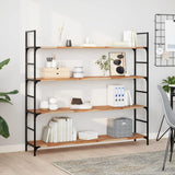Vidaxl wandschappen 4 st zwevend olieafwerking 160x30x2 cm acaciahout