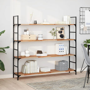 Vidaxl wandschappen 4 st zwevend olieafwerking 160x30x2 cm acaciahout