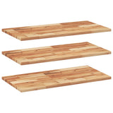 Vidaxl wandschappen 3 st zwevend olieafwerking 60x40x2 cm acaciahout