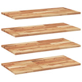 Vidaxl wandschappen 4 st zwevend olieafwerking 80x40x2 cm acaciahout