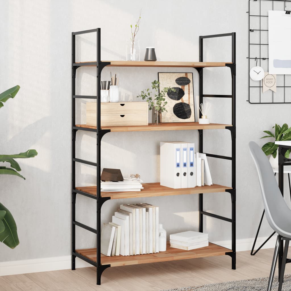 Vidaxl wandschappen 2 st zwevend olieafwerking 100x40x2 cm acaciahout