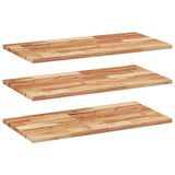 Vidaxl wandschappen 3 st zwevend olieafwerking 100x40x2 cm acaciahout