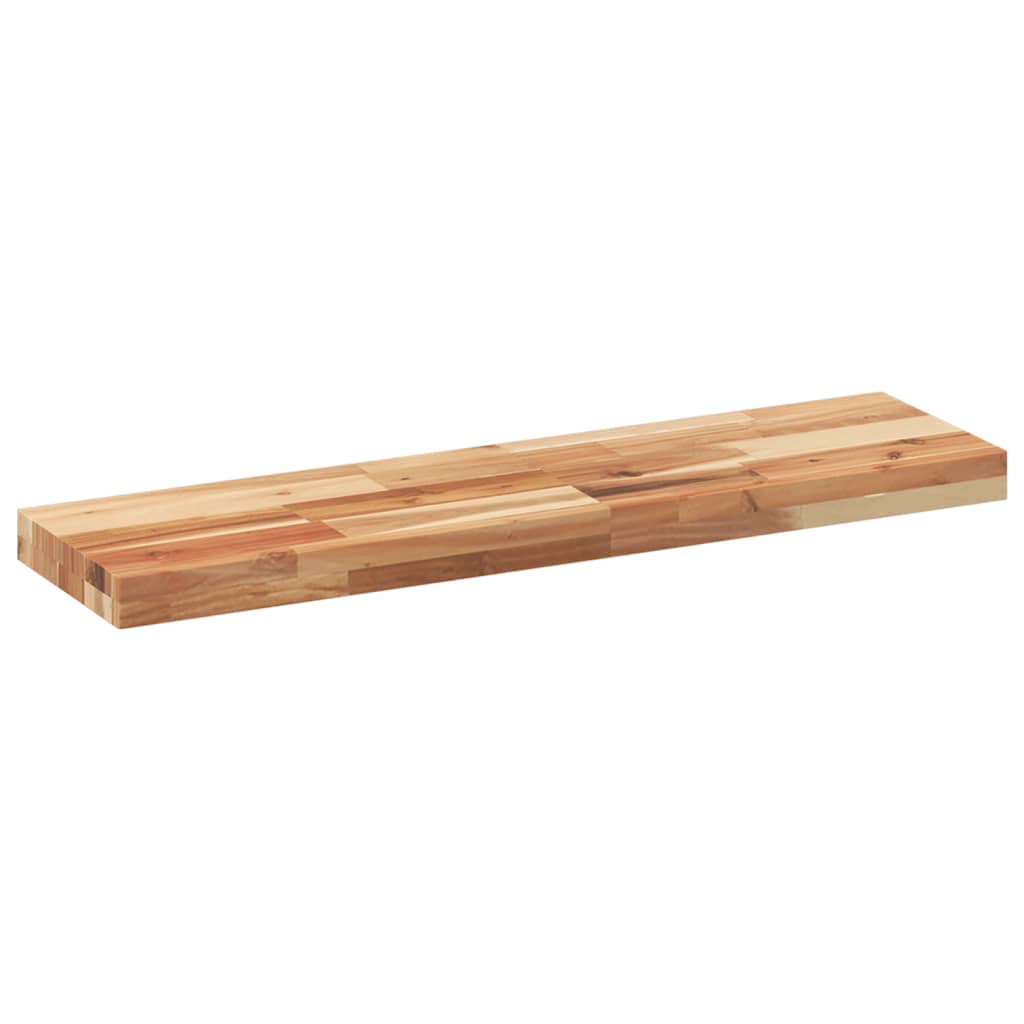 Vidaxl wandschap zwevend olieafwerking 100x20x4 cm massief acaciahout