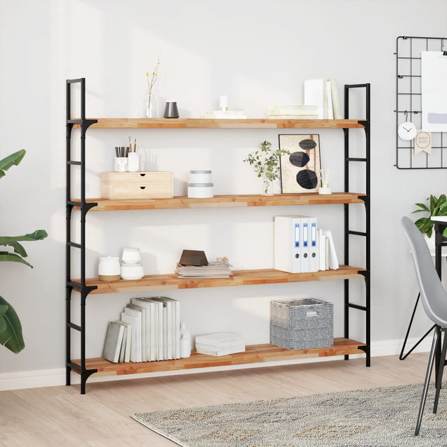 Vidaxl wandschap zwevend olieafwerking 120x20x4 cm massief acaciahout