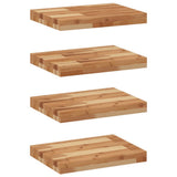 Vidaxl wandschappen 4 st zwevend olieafwerking 60x30x4 cm acaciahout