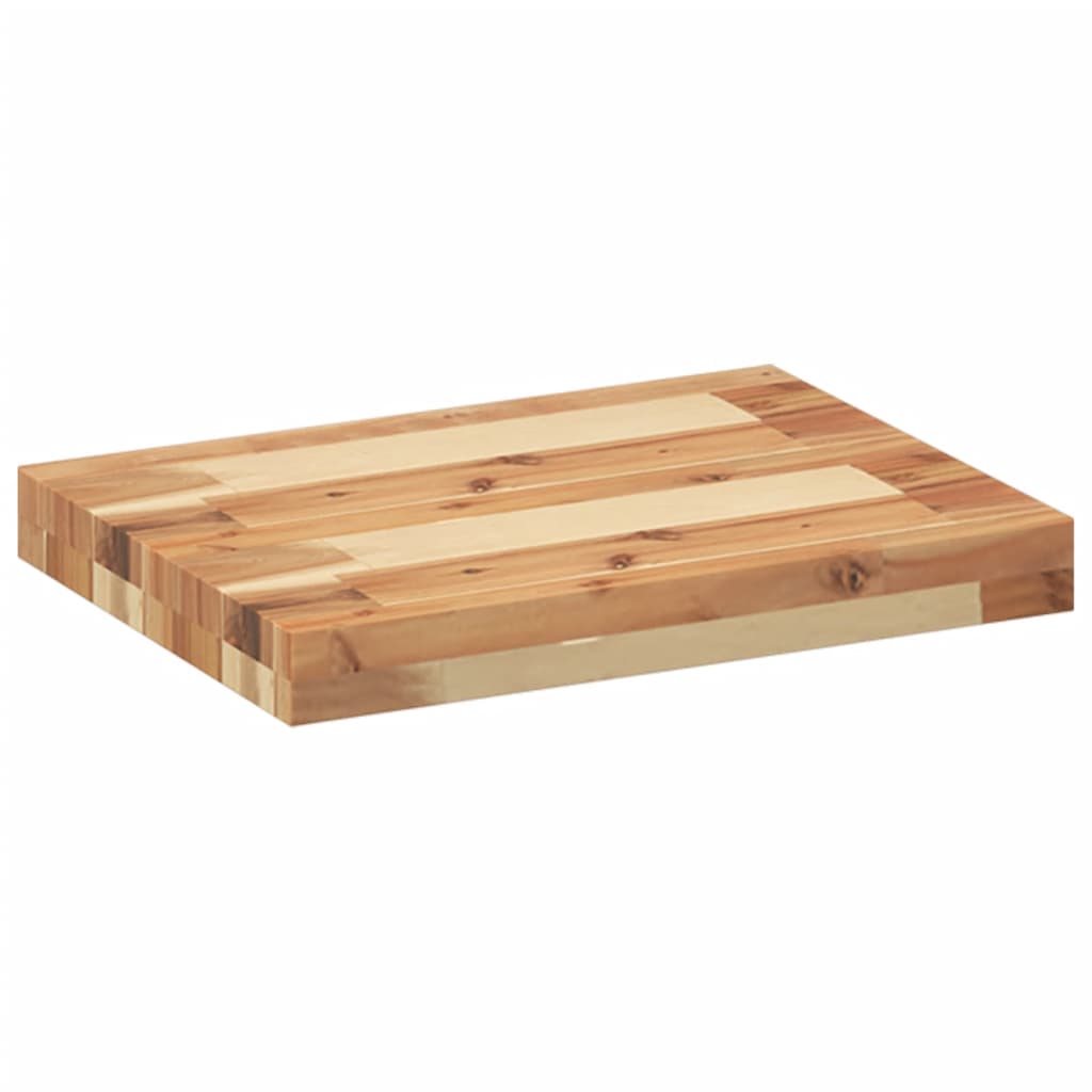 Vidaxl wandschappen 4 st zwevend olieafwerking 60x30x4 cm acaciahout